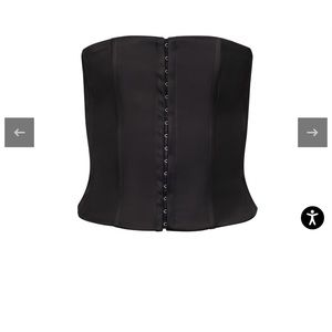 COPY - NWT Danielle Guizio NY Black satin corset size S